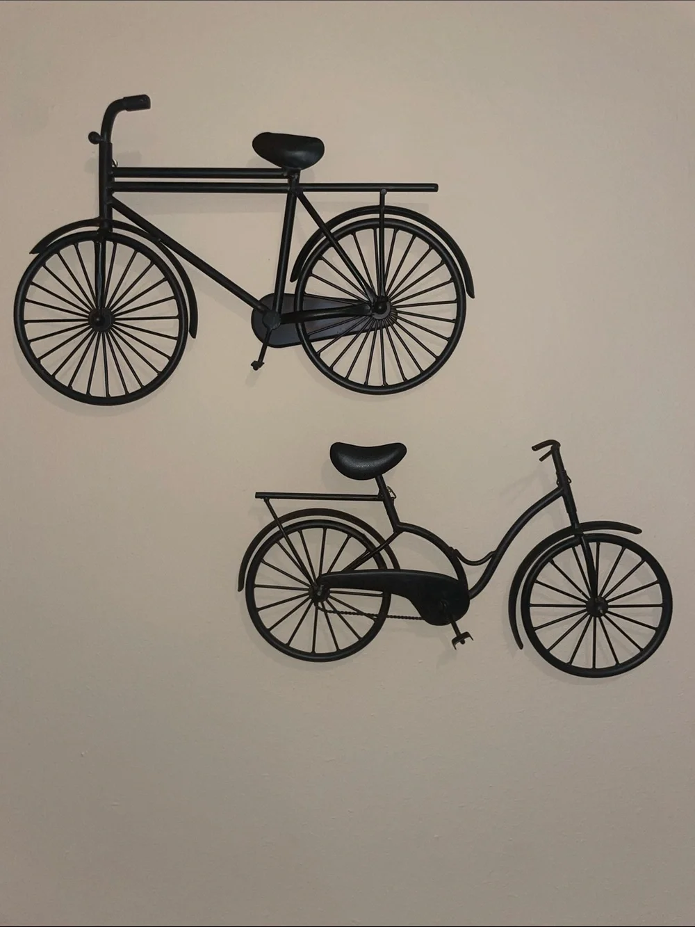 Black Metal Bicycle Wall Decor Set - Home Wall Art